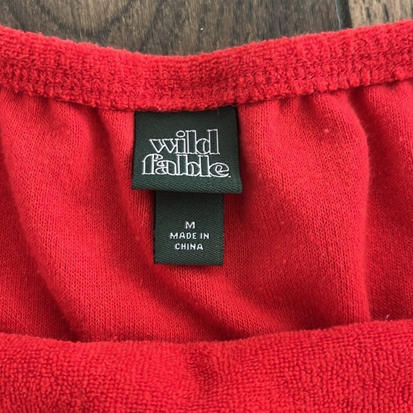 NWOT Wild Fable by Target Towel Terry Romper in Red - Picture 3 of 6